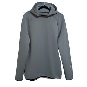 Lululemon Women's Smooth Classic-Fit Pullover Hoodie‎ Grey Cowl Neck Size Large